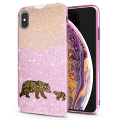 Lex Altern iPhone Glitter Case Mandala Bears