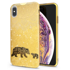 Lex Altern iPhone Glitter Case Mandala Bears