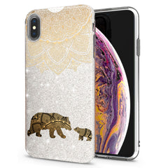 Lex Altern iPhone Glitter Case Mandala Bears