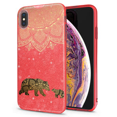 Lex Altern iPhone Glitter Case Mandala Bears