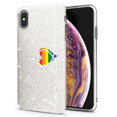 Lex Altern iPhone Glitter Case Rainbow Love