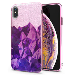 Lex Altern iPhone Glitter Case Volume Purple Stone