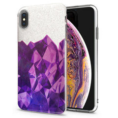 Lex Altern iPhone Glitter Case Volume Purple Stone