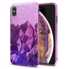 Lex Altern iPhone Glitter Case Volume Purple Stone