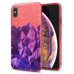 Lex Altern iPhone Glitter Case Volume Purple Stone