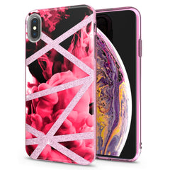 Lex Altern iPhone Glitter Case Striped Geometric Art