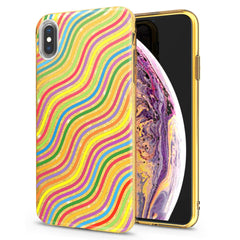 Lex Altern iPhone Glitter Case Colored Lines