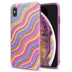 Lex Altern iPhone Glitter Case Colored Lines