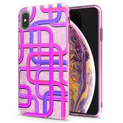 Lex Altern iPhone Glitter Case Purple Tubes