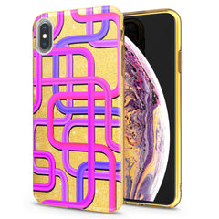 Lex Altern iPhone Glitter Case Purple Tubes