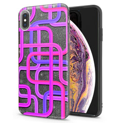 Lex Altern iPhone Glitter Case Purple Tubes