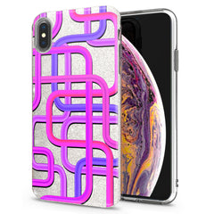 Lex Altern iPhone Glitter Case Purple Tubes