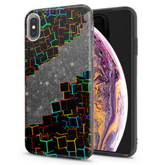 Lex Altern iPhone Glitter Case Abstract Squares