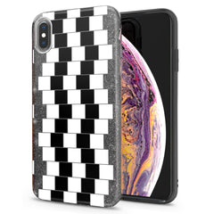 Lex Altern iPhone Glitter Case Black and White Illusion