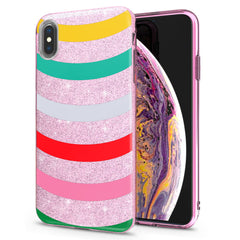 Lex Altern iPhone Glitter Case Colored Stripes