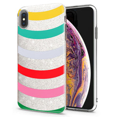 Lex Altern iPhone Glitter Case Colored Stripes