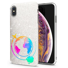 Lex Altern iPhone Glitter Case Rainbow Planet