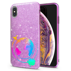 Lex Altern iPhone Glitter Case Rainbow Planet