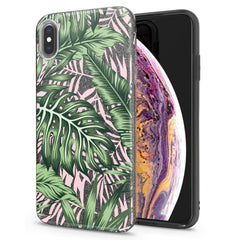 Lex Altern iPhone Glitter Case Tropical Leaves