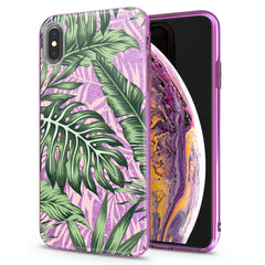 Lex Altern iPhone Glitter Case Tropical Leaves