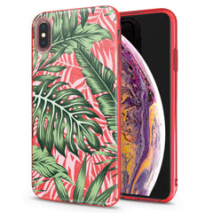 Lex Altern iPhone Glitter Case Tropical Leaves