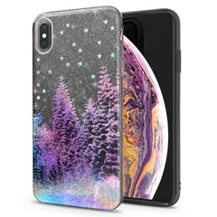 Lex Altern iPhone Glitter Case Colorful Forest Theme