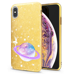 Lex Altern iPhone Glitter Case Colorful Saturn