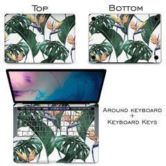 Lex Altern Vinyl MacBook Skin Tropical Flowers