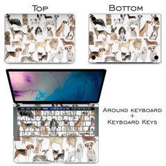 Lex Altern Vinyl MacBook Skin Dog Pattern