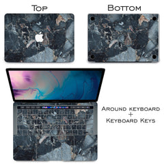 Lex Altern Vinyl MacBook Skin Marble Stone