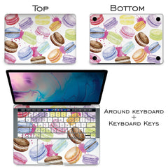 Lex Altern Vinyl MacBook Skin Macaroon Cookies