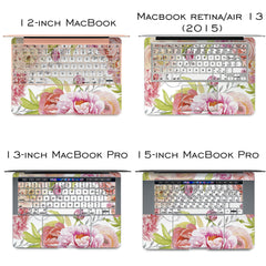 Lex Altern Vinyl MacBook Skin Beautiful Peonies