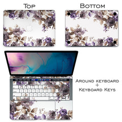 Lex Altern Vinyl MacBook Skin Botanical Garden Flowers