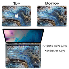 Lex Altern Vinyl MacBook Skin Agate Stone