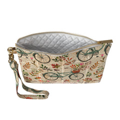 Lex Altern Makeup Bag Floral Bicycle Theme