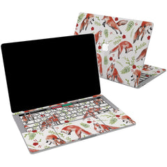 Lex Altern Vinyl MacBook Skin Colorful Foxes for your Laptop Apple Macbook.