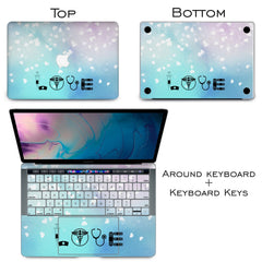 Lex Altern Vinyl MacBook Skin Cute Medicine Pattern