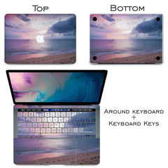 Lex Altern Vinyl MacBook Skin Colored Beach