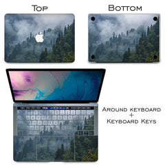 Lex Altern Vinyl MacBook Skin Foggy Forest