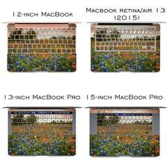 Lex Altern Vinyl MacBook Skin Flower Field