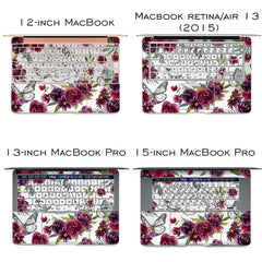 Lex Altern Vinyl MacBook Skin Leopard Roses