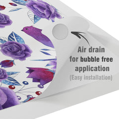 Lex Altern Vinyl MacBook Skin Violet Blossom