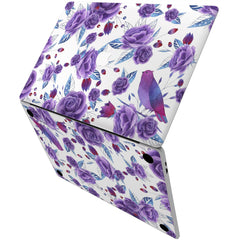 Lex Altern Vinyl MacBook Skin Violet Blossom