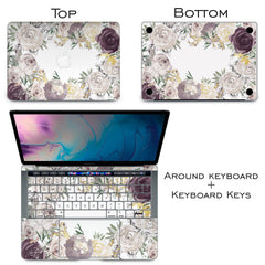 Lex Altern Vinyl MacBook Skin Light Roses