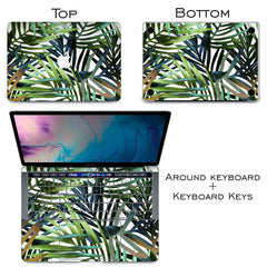 Lex Altern Vinyl MacBook Skin Leaf Print