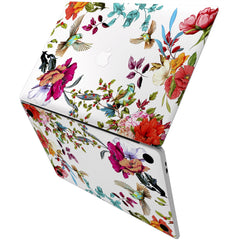 Lex Altern Vinyl MacBook Skin Floral Birds