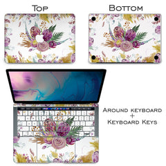 Lex Altern Vinyl MacBook Skin Charming Bouquet