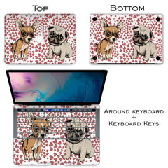 Lex Altern Vinyl MacBook Skin Cute Puppies