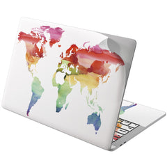 Lex Altern Vinyl MacBook Skin Colorful Map