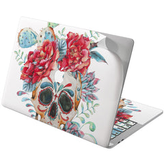 Lex Altern Vinyl MacBook Skin Colorful Floral Skull